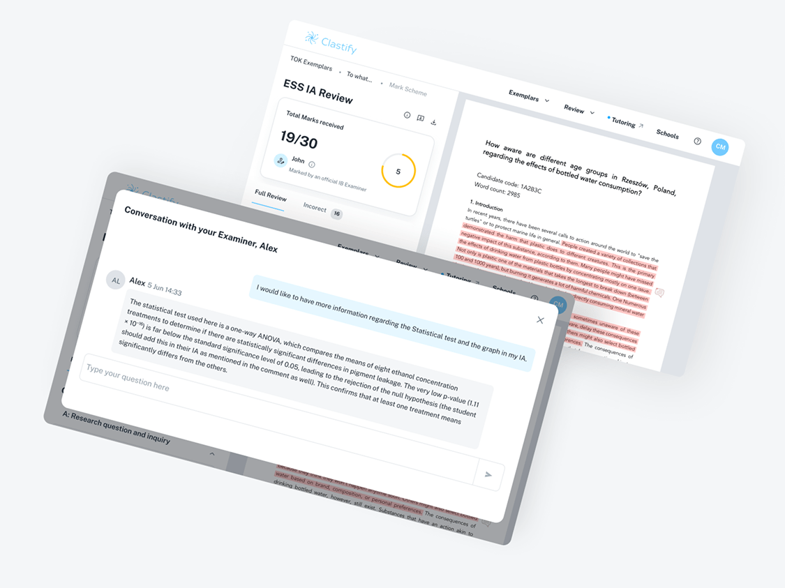 Clastify Chat with Examiner